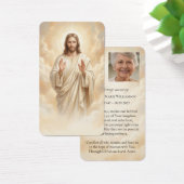 Jezus rouwkaart visitekaartje (Bureau)