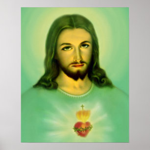 Jezus Sagrado Corazon de Jesus Poster