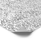 Jezus schilderij gemaakt van de tekst van New Test Poster (Hoek)