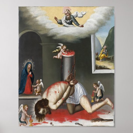 Jezus Scourging Flagellation Passie van Christus Poster (Voorkant)