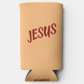 Jezus Scriptcitaat met rode bloedtekst Seltzer Blikjeskoeler (Voorkant)