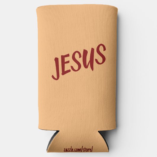 Jezus Scriptcitaat met rode bloedtekst Seltzer Blikjeskoeler (Voorkant)