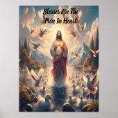 Jezus Serene hemel van eenden Poster (Voorkant)