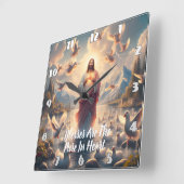 Jezus Serene hemel van eenden Vierkante Klok (Hoek)