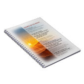 Jezus' Sermon op de berg - Matthew 5 Notitieboek (Rechterzijde)