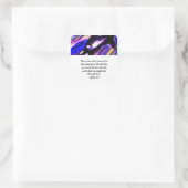 Jezus show vierkante sticker (Tas)