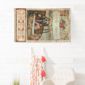 Jezus Shroud van Turijn en Descent van het Kruis Spandoek (Insitu)