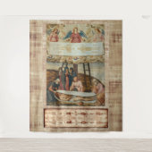 Jezus Shroud van Turijn en Descent van het Kruis Wandkleed (Voorkant)