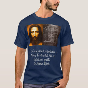 Jezus Shroud van Turijn Mandylion Heilige Geest T-shirt