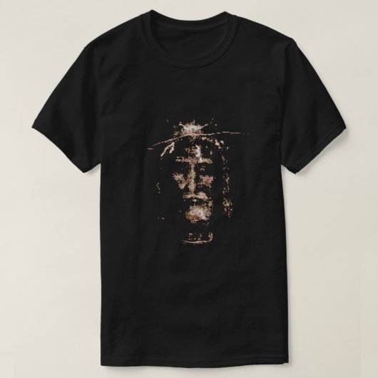 Jezus Shroud van Turijn Shirt Heilig gezicht van J (Design voorkant)
