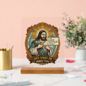 Jezus Slechte Autocorrect Bericht Baas Vernederend Acryl Bord (Huwelijk)