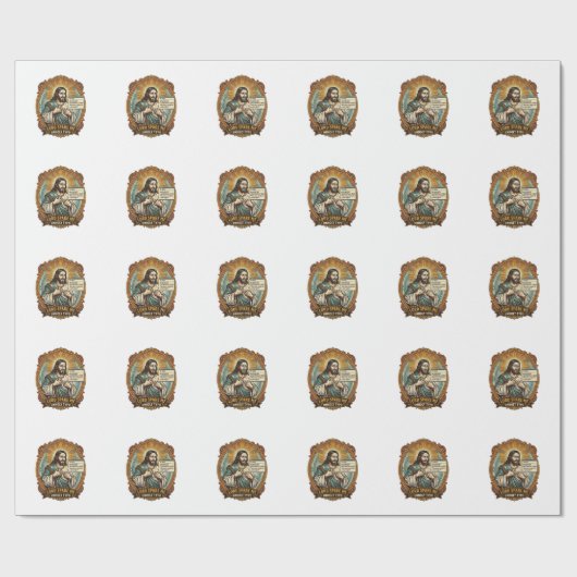 Jezus Slechte Autocorrect Bericht Baas Vernederend Cadeaupapier (Vlak)