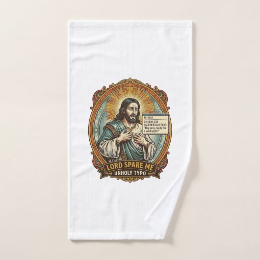 Jezus Slechte Autocorrect Bericht Baas Vernederend Handdoek (Handdoek)
