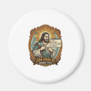 Jezus Slechte Autocorrect Bericht Baas Vernederend Magneet