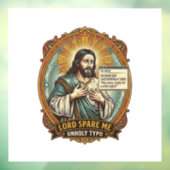 Jezus Slechte Autocorrect Bericht Baas Vernederend Raamsticker (Vel 3)