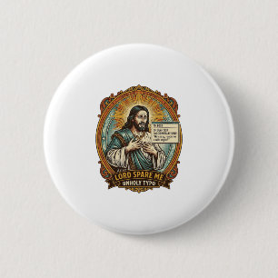Jezus Slechte Autocorrect Bericht Baas Vernederend Ronde Button 5,7 Cm
