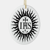 Jezus Society (Jesuit) Logo Keramisch Ornament (Rechts)