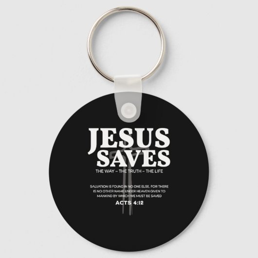 Jezus Spaart Bijbelvers Handelingen 4_12 Christeli Sleutelhanger (Voorkant)