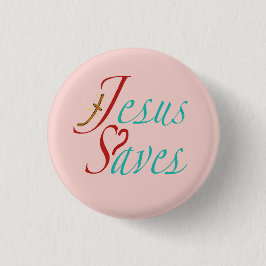 Jezus Spaart Christelijke Spreuk  Ronde Button 3,2 Cm