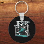 Jezus Spaart Voetbal Doelman Keeper  Sleutelhanger (Voorkant)