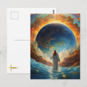 *~*  Jezus Space Universum Helende Aarde  AP50 Briefkaart (Voorkant / Achterkant)