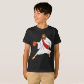 Jezus speelt basketbal 1 t-shirt (Voorkant volledig)