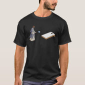 Jezus spelen Cornhole T-shirt (Voorkant)