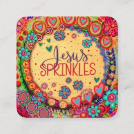 Jezus Sprinkles ~ Inspirativiteitskaarten Vierkante Visitekaartje