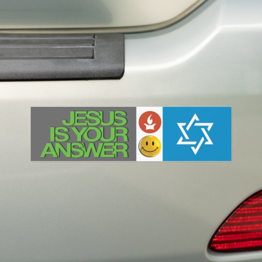 Jezus spul bumpersticker (Op auto)