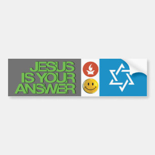 Jezus spul bumpersticker