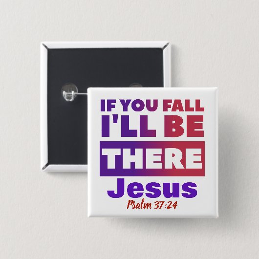Jezus - Square Button (Voorkant /achterkant)