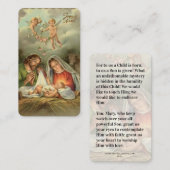 Jezus St. Joseph Virgin Mary, religieus kerstfees Informatiekaartje (Voorkant / Achterkant)