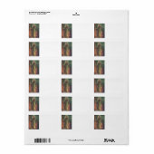 Jezus staat aan de deur en knoks etiket (Full Sheet)