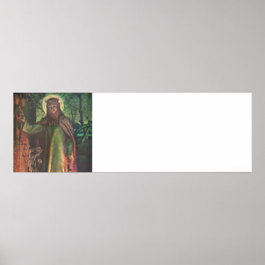 Jezus staat aan de deur en knoks poster (Voorkant)