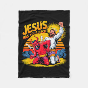 Jezus Staat Achter Je Christelijk Geloof Fleece Deken