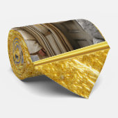 Jezus staat bij de verweerde deur stropdas (Opgerold)