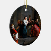 Jezus stak neer en schreef op de grond Ornament (Rechts)