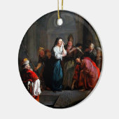 Jezus stak neer en schreef op de grond Ornament (Links)
