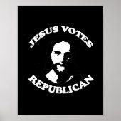 Jezus stemt republikeins - poster (Voorkant)