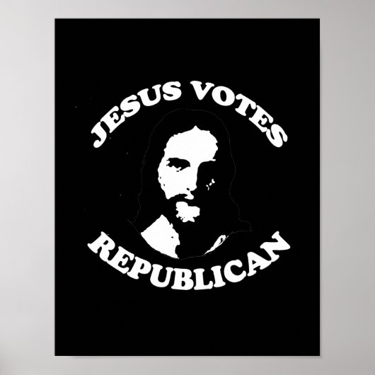Jezus stemt republikeins - poster (Voorkant)