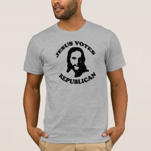 Jezus stemt republikeins t-shirt