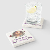 Jezus Stenen Onderzetter (Zijkant)