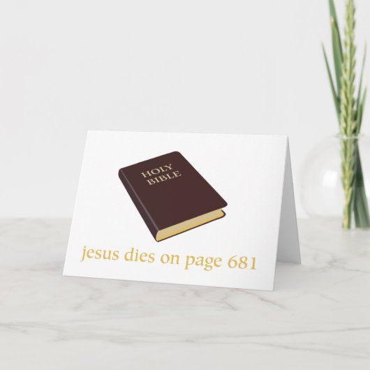 Jezus sterft op pagina 681 kaart (Voorkant)