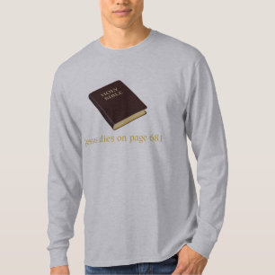Jezus sterft op pagina 681 t-shirt