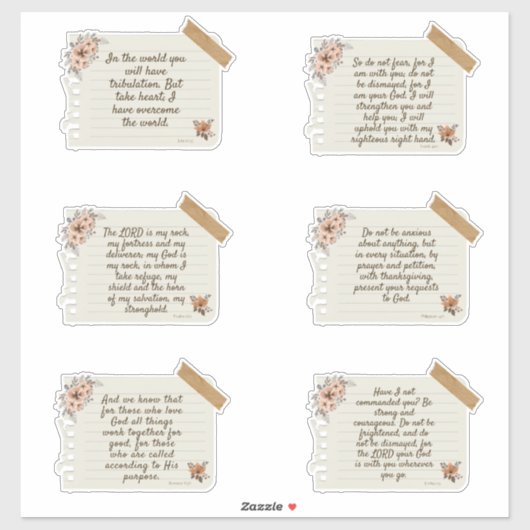 Jezus Sticker, Bijbelversie, Sticker, Citaat Stick Sticker (Vel)