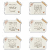 Jezus Sticker, Bijbelversie, Sticker, Citaat Stick Sticker (Voorkant)