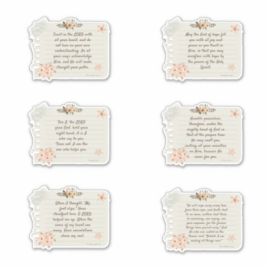 Jezus Sticker, Bijbelversie, Sticker, Citaat Stick Sticker (Voorkant)