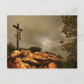 Jezus stierf aan het kruis briefkaart (Voorkant)
