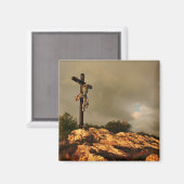Jezus stierf aan het kruis magneet (Voorkant / Achterkant)