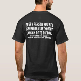 Jezus stierf voor iedereen t-shirt